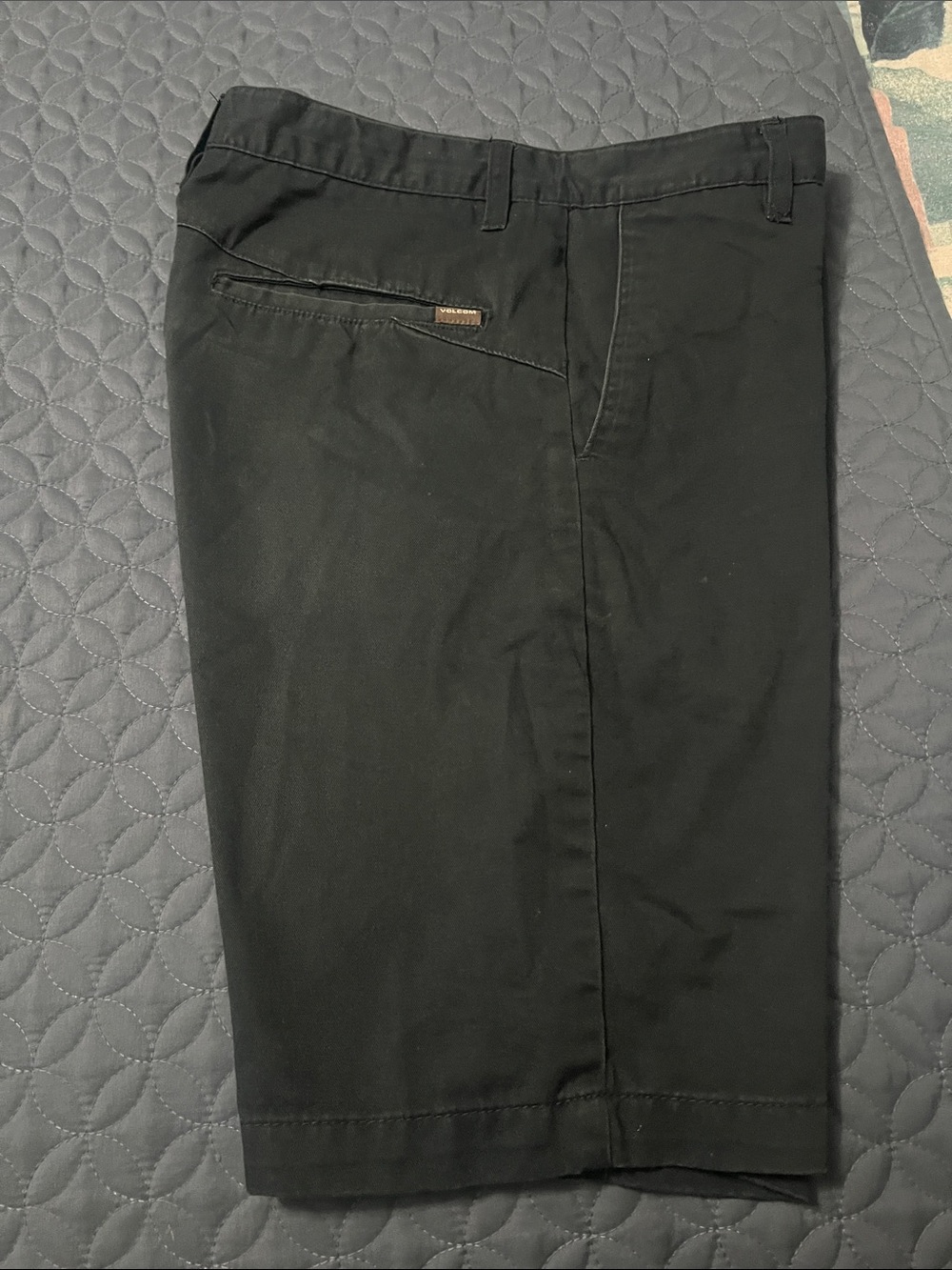 Volcom Black Flat-Front Men's Shorts
